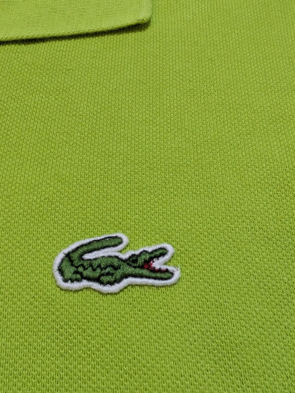 Lacoste Men’s Green Long Sleeve Cotton Pique Polo Shirt Size 4 Medium - Picture 6 of 9